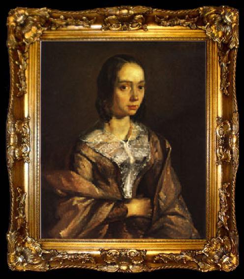 framed  Jean Francois Millet Mme. Eugene-Felix Lecourtois, ta009-2
